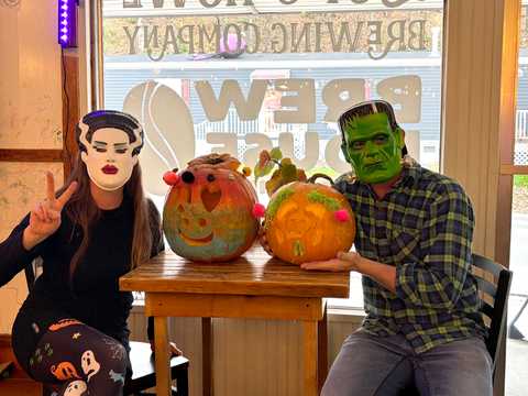 Painted pumpkins